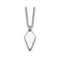 Gem And Harmony Sterling Silver Arrowhead Necklace with Chain (16.5 Inches)